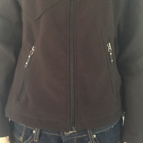 Gorgeous Dark Brown Fall Zipper Jacket - Picture 4 of 8